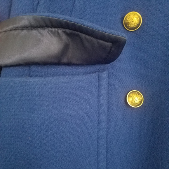 J. Crew Stadium Cloth Brilliant Blue Peacoat Jacket - Picture 6 of 13